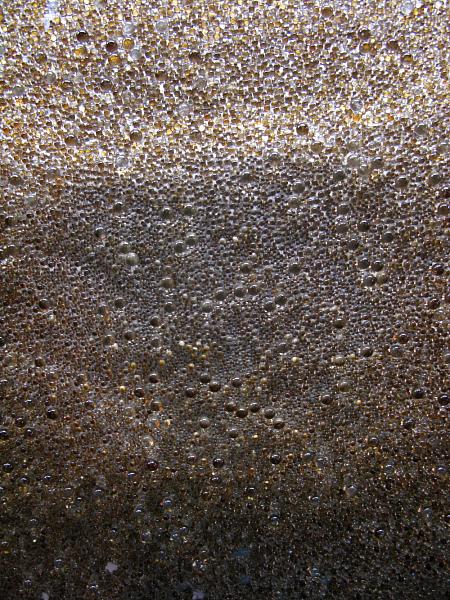 Bedazzled flexible glass bead wallcovering