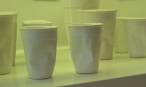 These �'plastic cups" are actually made of ceramic.