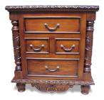 Mahogany French grape night stand