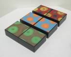Matching pairs, reverse painted glass