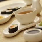 Sushi set made of glazed stoneware