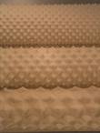 Designed by Ulla Eson Bodin and Folke Sandviks-This flatbed-knitted sound-absorbing fabric is made of Trevira CS Pemotex, a thermoplastic and flame retardant yarn, produced by Trevira Neckelman