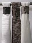 A great way to display tablecloths and napkin rings