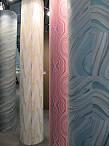 Columns of wallpaper decorate the aisles of Hall 3.1 at Heimtextil