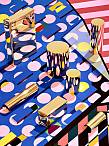 Bespoke Christmas wrapping paper designs by Stills & Strokes