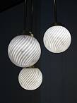 Victoria lamps, hand carved from Arabescato marble