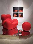 Gaetano Pesce's Up Chair was packaged in a 4-inch disc that transformed into a giant chair when opened.